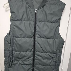 Zara Charcoal Puffer Vest